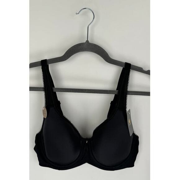 Wacoal Basic Beauty Spacer Underwire T Shirt Bra Womens 34C Black New Intimates - Picture 2 of 11